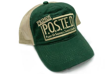 WASH GREEN MESH BACK POSTED BALLCAP