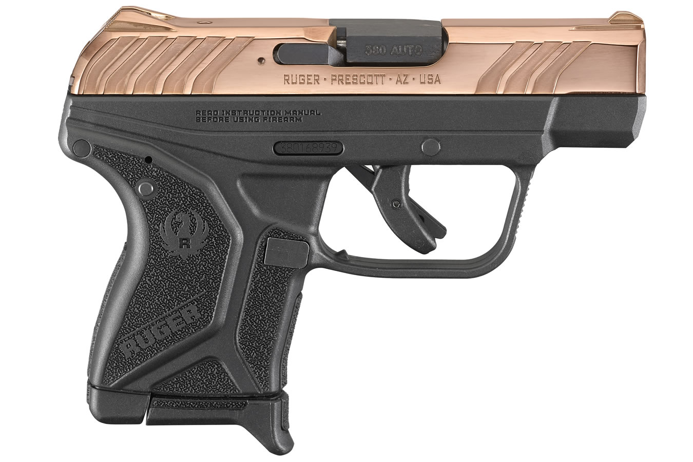RUGER LCP II 380 ACP ROSE GOLD PVD SLIDE