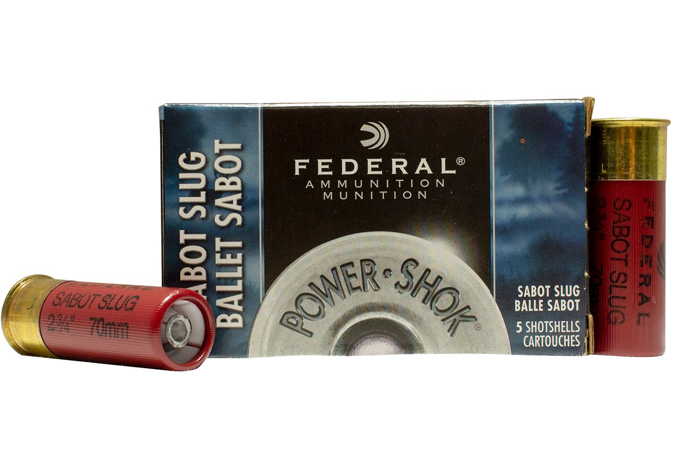 FEDERAL AMMUNITION 12 GA 2-3/4 IN POWER-SHOK SABOT SLUG