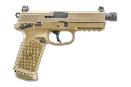 FNH FNX-45 Tactical 45 Auto Flat Dark Earth (FDE) Pistol with Threaded Barrel