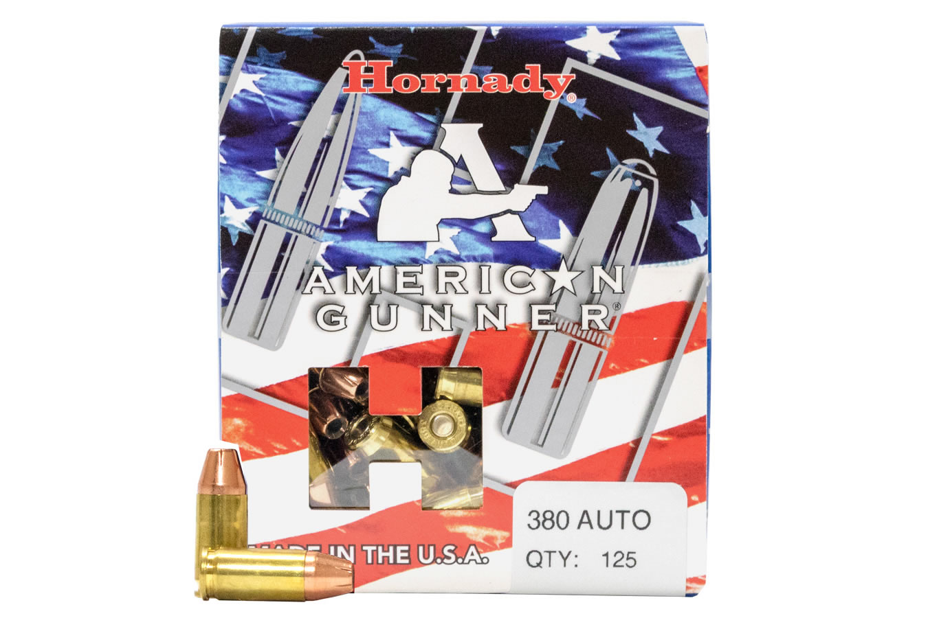 Hornady 380 Auto 90 gr XTP American Gunner 125/Box