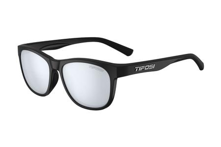 SWANK WITH SATIN BLACK FRAMES AND SMOKE BRIGHT BLUE LENSES
