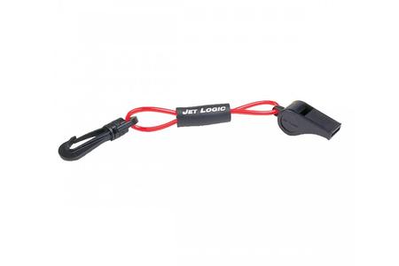 WHISTLE W/LANYARD RED/BLACK