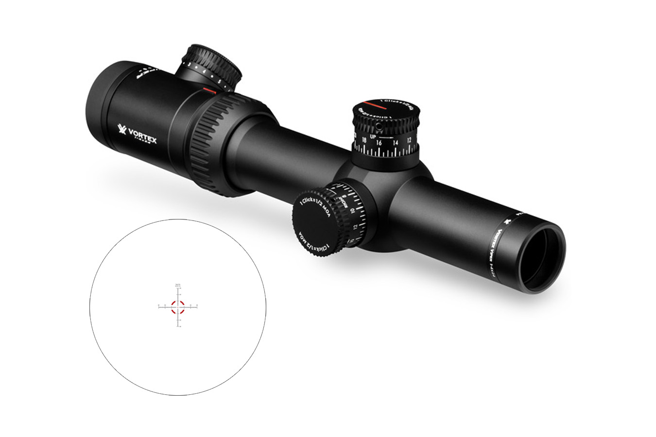 VORTEX OPTICS VIPER PST 1-4X24 RIFLESCOPE W/ TMCQ MOA