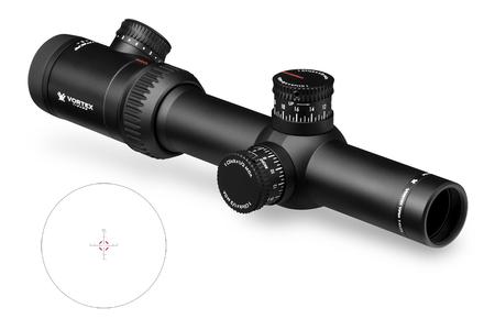 VORTEX OPTICS Viper PST 1-4x24mm Riflescope with TMCQ (MOA) Reticle and Low Capped Turrets