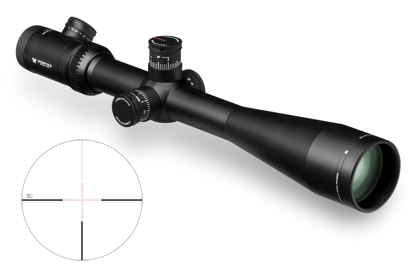 VORTEX OPTICS VIPER PST 6-24X50 FFP WITH EBR-1 (MRAD)