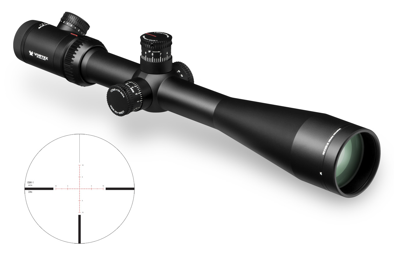 VORTEX OPTICS VIPER PST 6-24X50 FFP WITH EBR-1 (MOA)