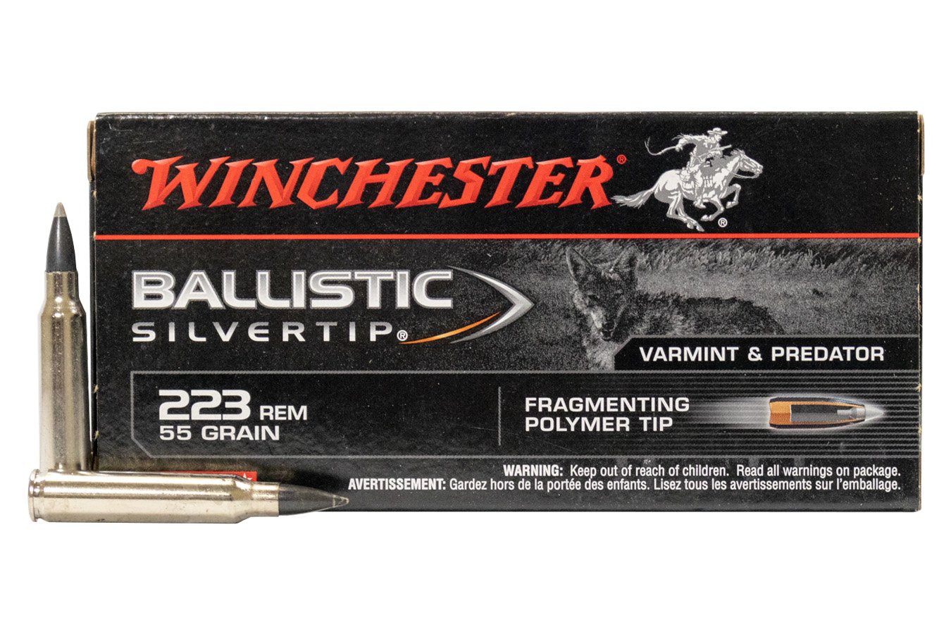 Winchester 223 Rem 55 gr Ballistic Silvertip Police-Trade Ammo 20/Box