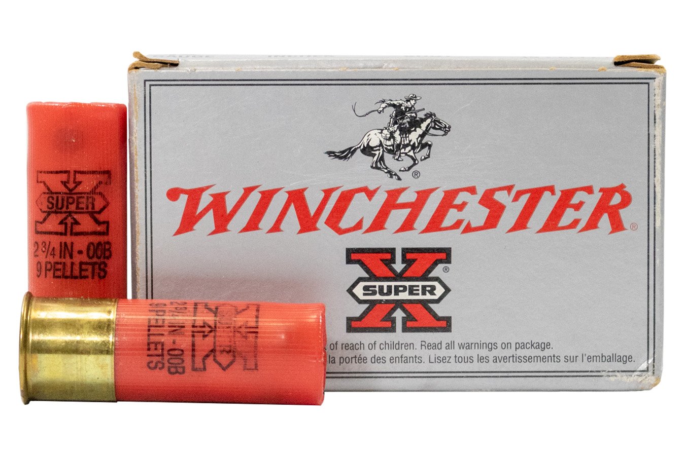 WINCHESTER AMMO 12 GA 2-3/4 IN 9 PELLET 00 BUCK SUPER X