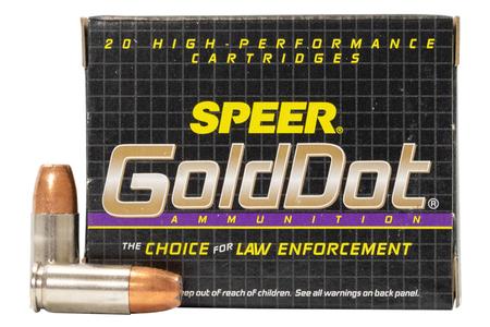 SPEER AMMUNITION 9mm Luger 124 gr Gold Dot Hollow Point Police-Trade Ammo 20/Box