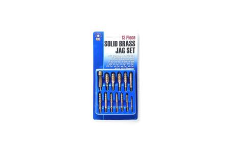 13 PIECE SOLID BRASS JAG SET