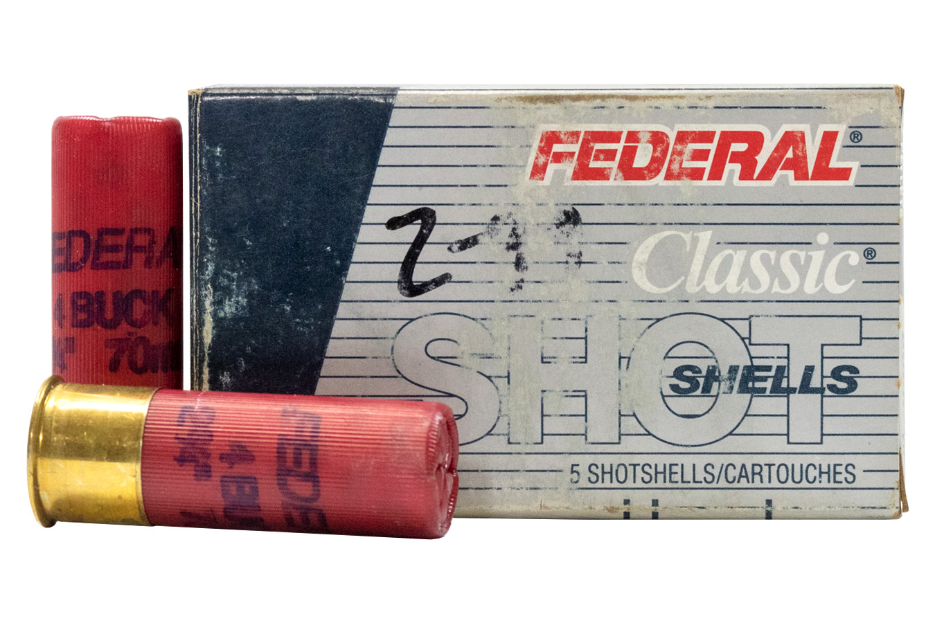 Federal 12 Gauge 2 3/4-In #4 Buckshot Classic Police-Trade Ammo 5/Box