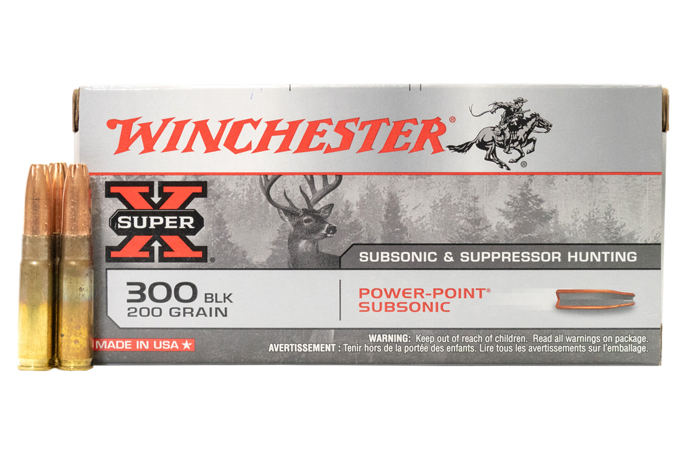WINCHESTER AMMO 300 BLACKOUT 200 GR SUBSONIC EXPANDING HP