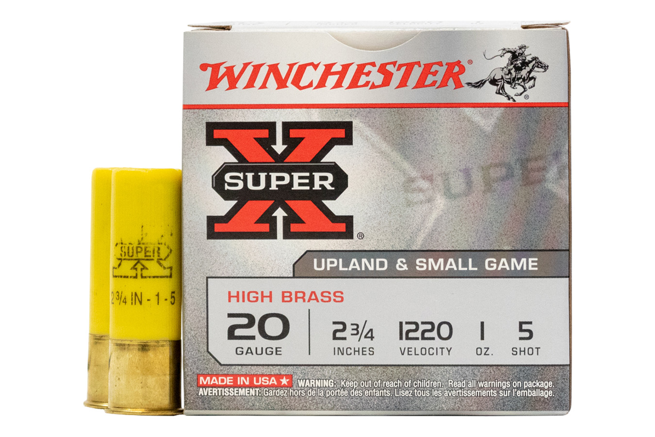WINCHESTER AMMO 20 GA 2-3/4 IN 1 OZ HIGH BRASS HEAVY GAME SUPER-X