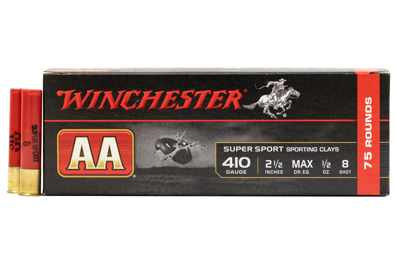 Winchester 410 Gauge 2 1/2 in 1/2 oz 8 Shot - AA Super Sport 75/Box