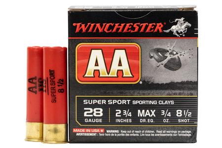 WINCHESTER AMMO 28 Gauge 2 3/4 in 3/4 oz 8 1/2 Shot - AA Target Load 25/Box