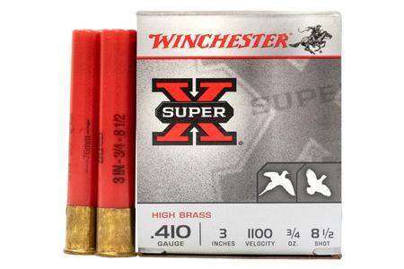 WINCHESTER AMMO 410 Gauge 3 in 3/4 oz 8 1/2 Shot - Super X 25/Box