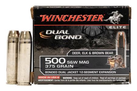 WINCHESTER AMMO 500 SW Magnum 375 gr Bonded Dual Jacket 20/Box