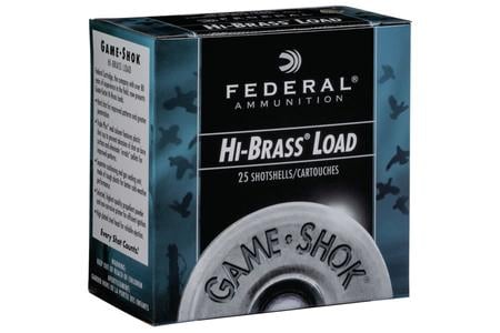 FEDERAL AMMUNITION 12 GA 2 3/4 inch 1/4 oz 6 Shot Game Shok Shotgun Shell 25/Box