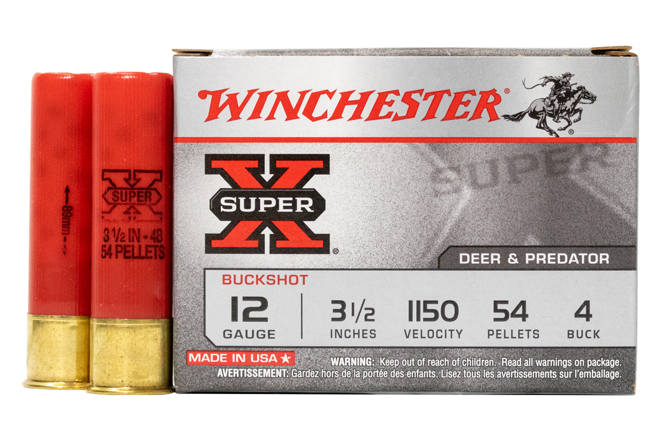 WINCHESTER AMMO 12 GA 3-1/2 54 PELLETS MAG BUFFERED SHOT SUPER-X