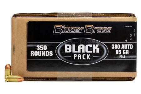 FEDERAL AMMUNITION 380 Auto 95 gr FMJ Black Pack 350/Box