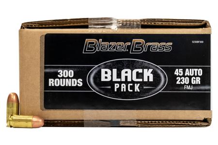 45 AUTO 230 GR FMJ BLACK PACK