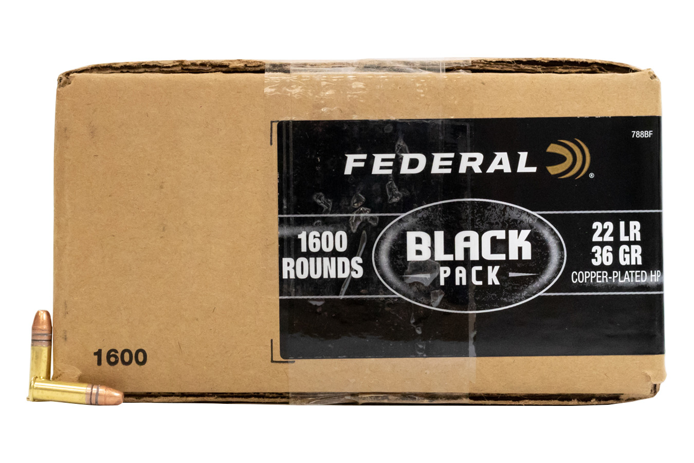 Federal 22 LR 36 Gr Copper Plated Hollow Point Black Pack 1600 Box 
