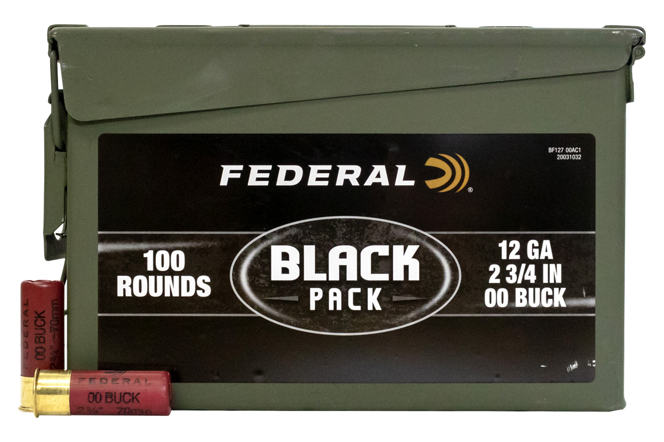 federal-12-gauge-2-3-4-in-00-buck-100-round-black-pack-vance-outdoors