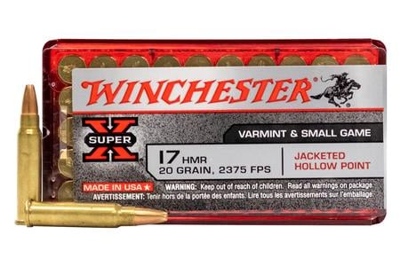 WINCHESTER AMMO 17 HMR 20 gr JHP Super X 50/Box