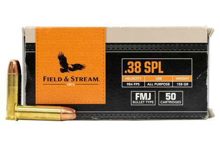 FIELD AND STREAM 38 Special 158 gr FMJ Trade Ammo 50/Box