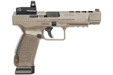 CANIK TP9SFx 9mm Desert Tan Pistol with Vortex Venom 6 MOA Red Dot
