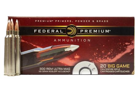 FEDERAL AMMUNITION 300 REM Ultra Mag 180 gr Nosler Accubond Vital Shok 20/Box