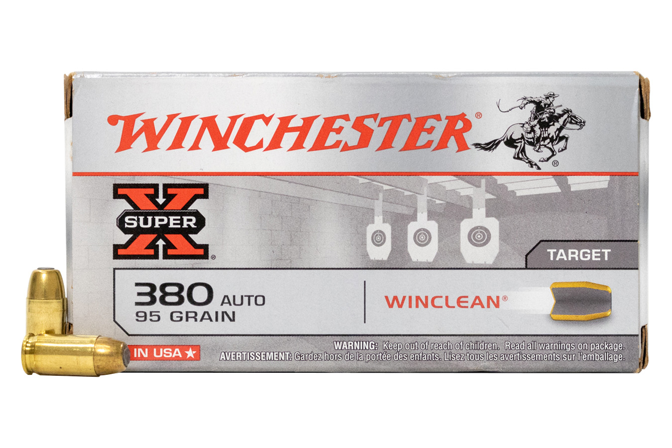 WINCHESTER AMMO 380 AUTO 95 GR WINCLEAN SUPER-X