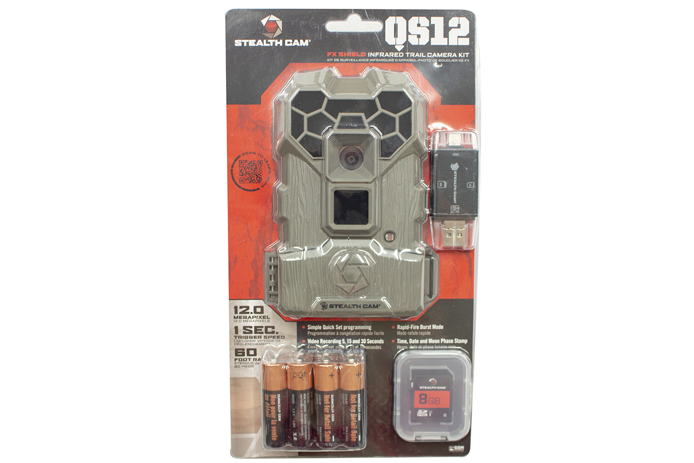 STEALTH CAM QS12 10 MEGAPIXEL TRAIL CAMERA KIT