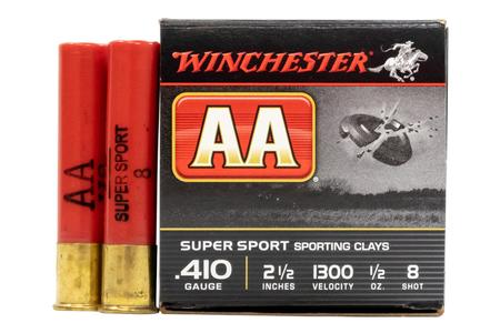 Winchester 410 Gauge 2 1/2 in 1/2 oz 8 Shot - AA Super Sport 25/Box