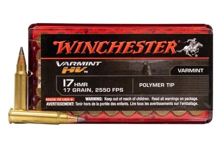 WINCHESTER AMMO 17 HMR 17 gr Polymer Tip Varmint HV 50/Box