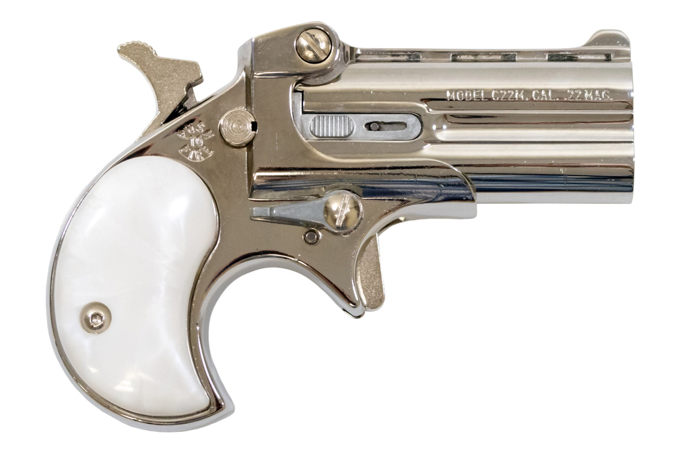 COBRA ENTERPRISE INC DERRINGER 22 MAG CHROME W/PEARL GRIPS