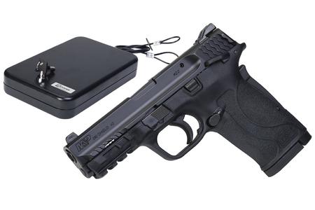 SMITH AND WESSON MP380 Shield EZ 380 ACP Pistol w/ Thumb Safety and Lockdown Large Handgun Vault