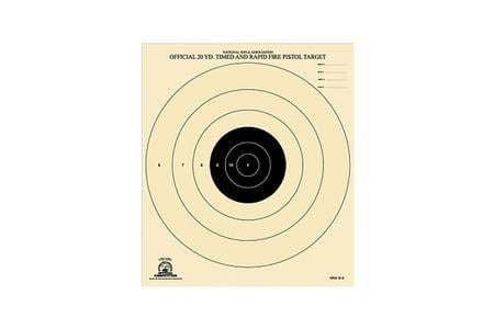 NRA 20YD RAPID FIRE PISTOL TARGET