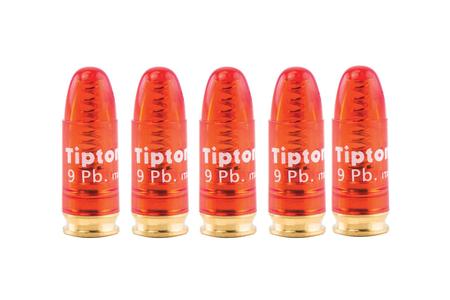 TIPTON Snap Cap Pistol, 9mm Luger, 5-Pack