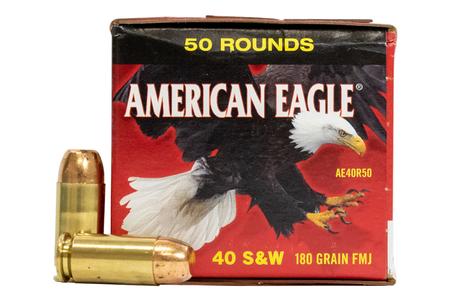 FEDERAL AMMUNITION 40SW 180 gr FMJ American Eagle 50/Box