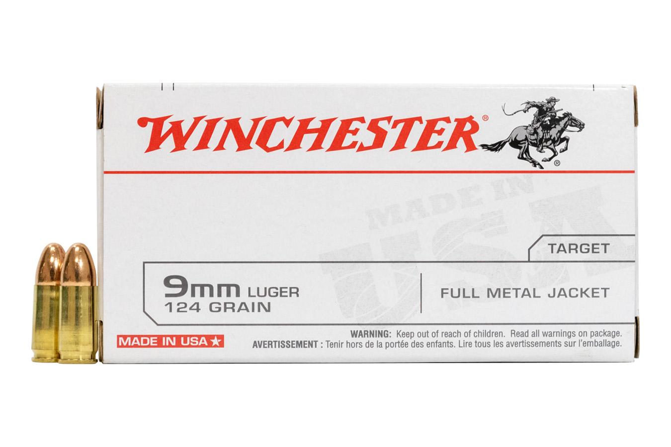 WINCHESTER AMMO 9MM 124 GR FMJ