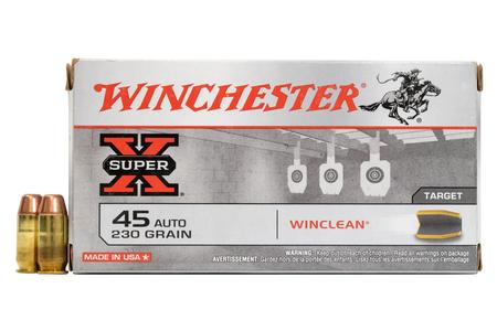 WINCHESTER AMMO 45 Auto 230 gr Winclean BEB Super-X 50/Box