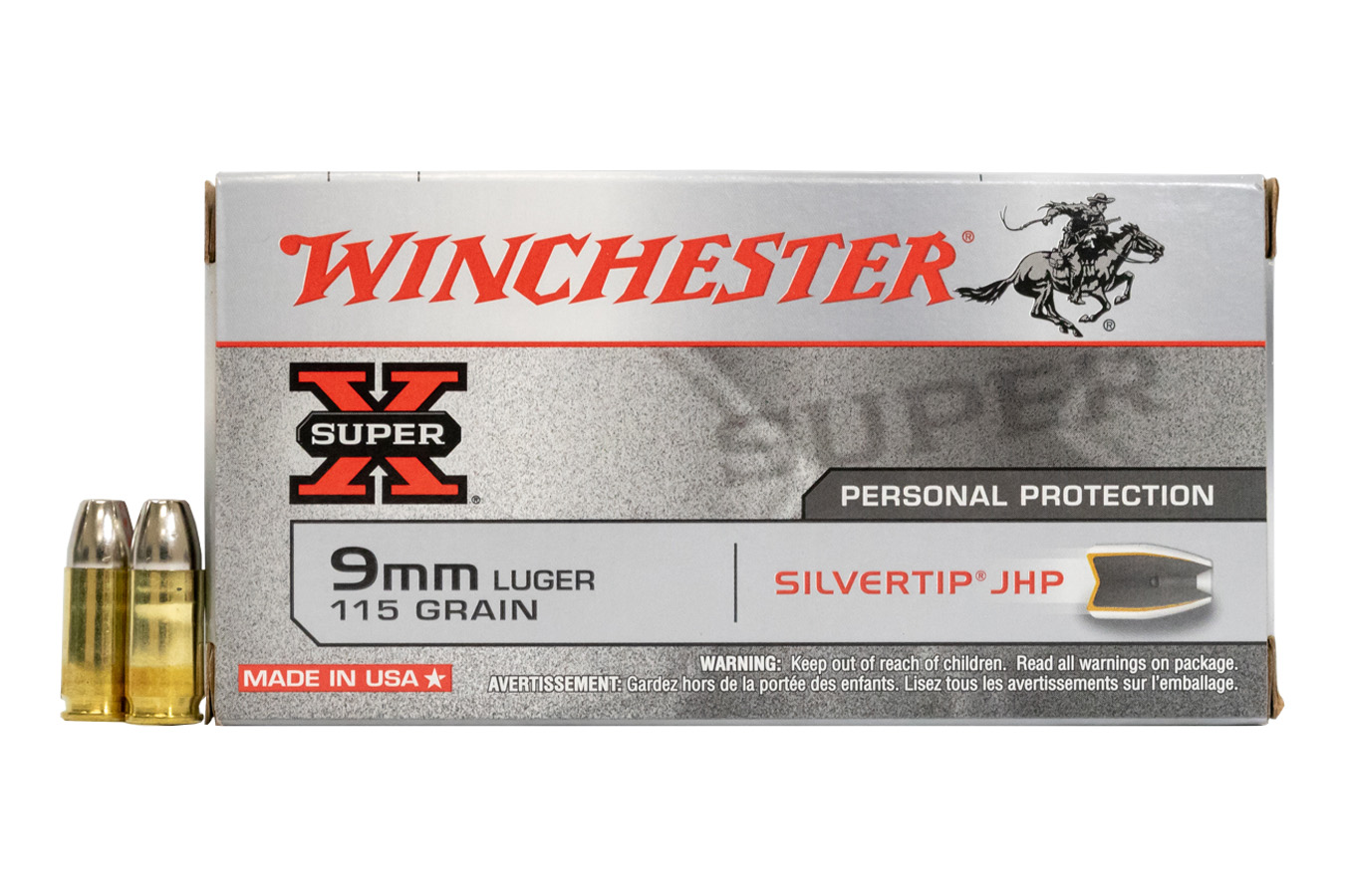 WINCHESTER AMMO 9MM 115 GR SILVERTIP HP SUPER-X