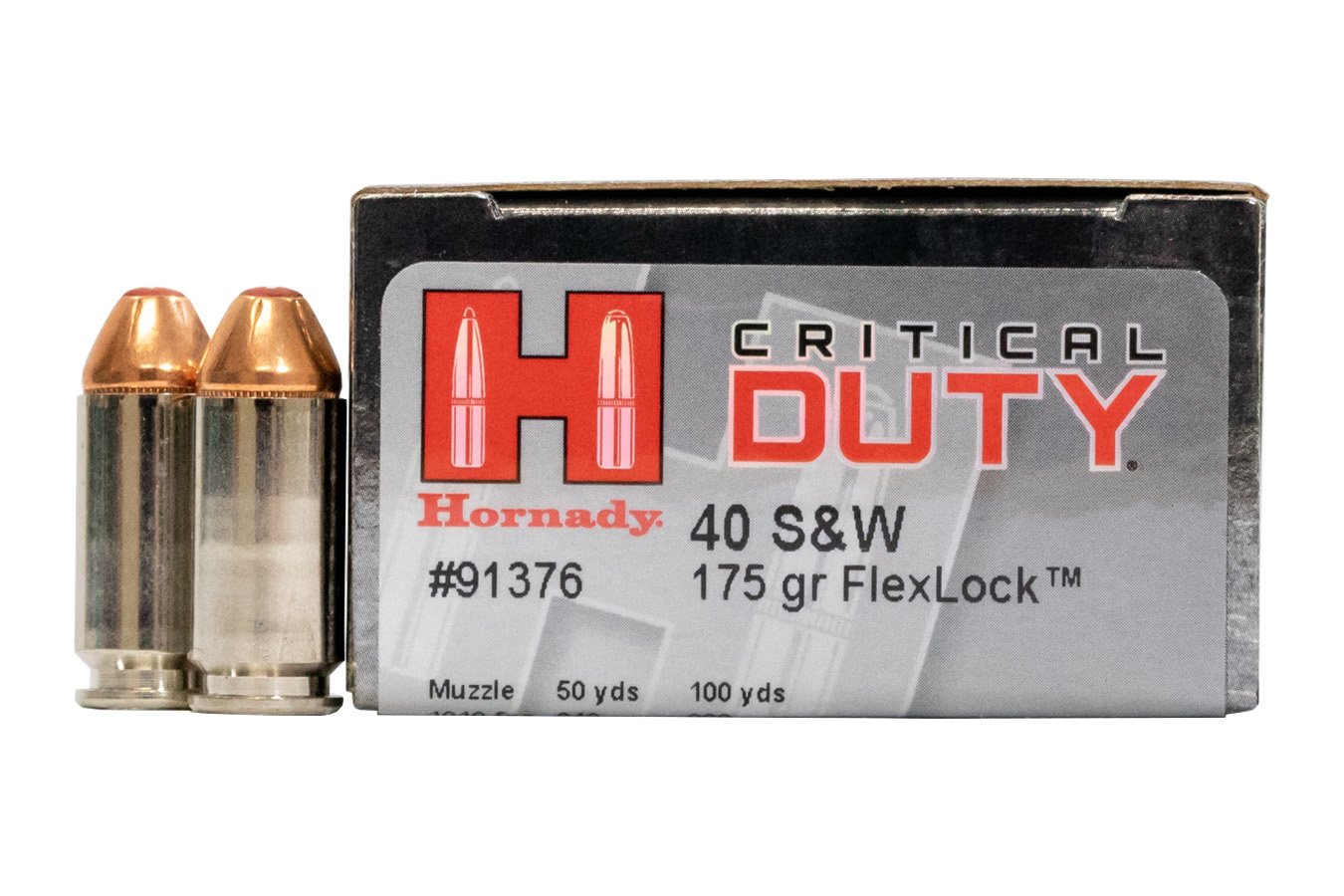 HORNADY 40 SW 175 GR FLEXLOCK CRITICAL DUTY