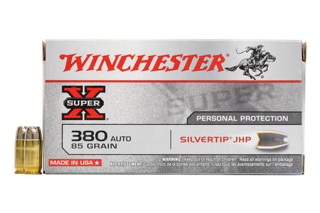 WINCHESTER AMMO 380 Auto 85 gr Silvertip Hollow Point Super-X 50/Box