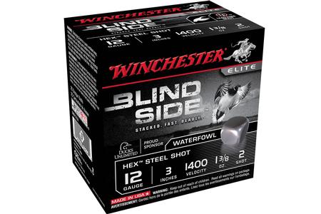 WINCHESTER AMMO 12 GA 3 Inch 1 3/8 oz 2 Shot Blind Side 100/Box