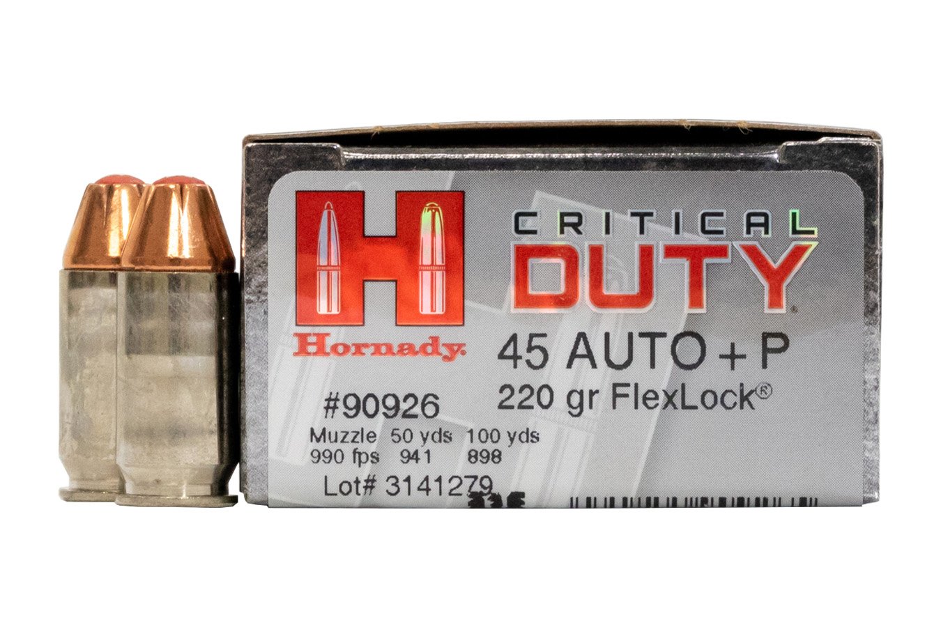 HORNADY 45 AUTO +P 220 GR CRITICAL DUTY