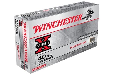 WINCHESTER AMMO 40SW 155 gr Silvertip JHP Super-X 50/Box