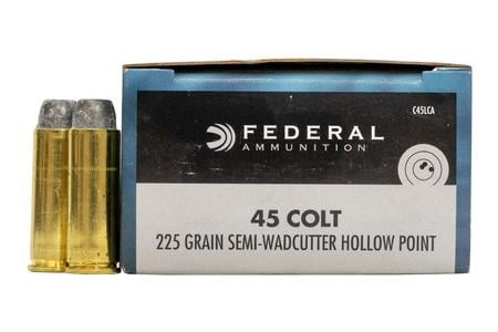 FEDERAL AMMUNITION 45 Colt 225 gr Semi-Wadcutter HP 20/Box